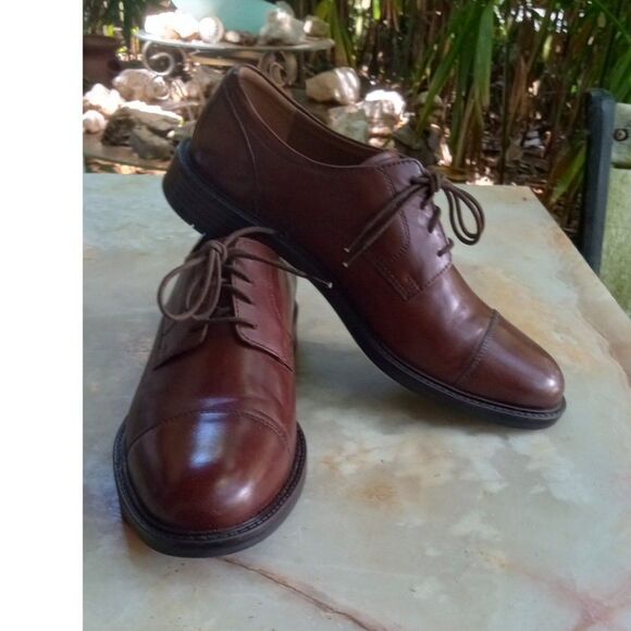 Johnston & Murphy Tabor Calfskin Oxfords Men's size 10M - Picture 1 of 9